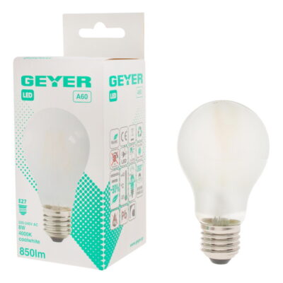 LFSAC278 Λάμπα LED Κλασική Filament matt A60 8W E27 4000K 950lm GEYER