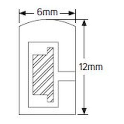LN144612R Ταινία LED Neon 14.4W 24V κόκκινη 1400lm IP67 6x12mm GEYER