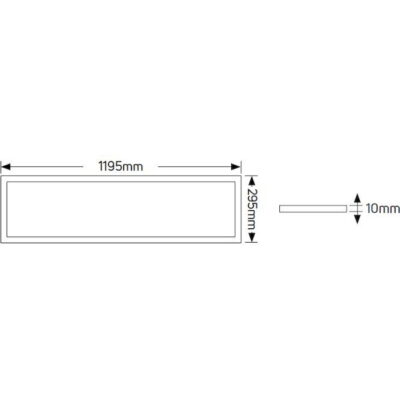LP120-30W5.UGR LED Panel Slim 120x30 40W 3000K 3600lm UGR<19 GEYER