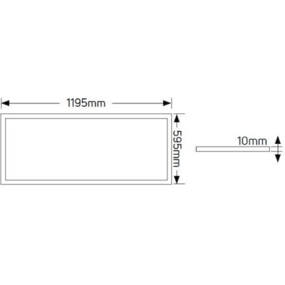 LP120-60W5 Panel LED Slim 120x60 60W 3000K 5400lm GEYER