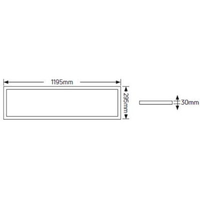 LP13BLD LED Panel Eco 120x30 40W 6500K 4000lm GEYER