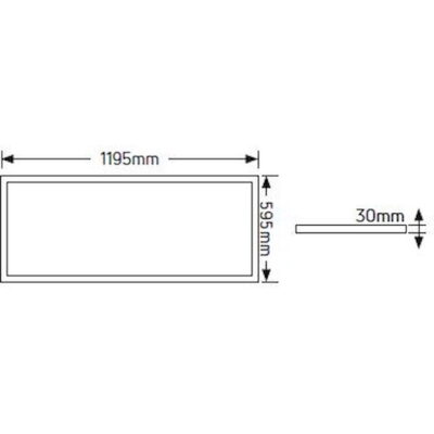 LP16BLD5.UGR LED Panel Avra 120x60 60W 6500K 6000lm UGR<19 GEYER