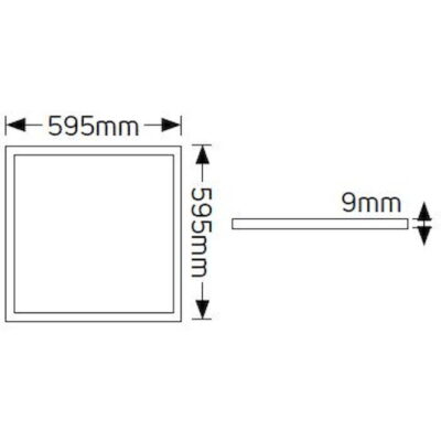 LP40C5.UGR LED Panel Slim 60x60 40W 4000K 3800lm UGR<19 GEYER
