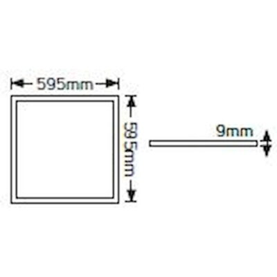 LP40D5.UGR LED Panel Slim 60x60 40W 6500K 3800lm UGR<19 GEYER