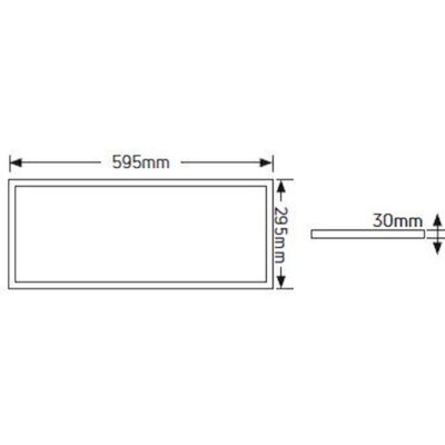 LP63BLD5.UGR LED Panel Avra 60x30 24W 6500K 2160lm UGR<19 GEYER
