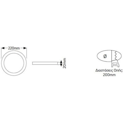 LPLD18S PL LED 18W 6500K 1550lm Φ200mm GEYER