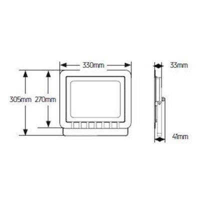 LPRM150C3 Προβολέας LED 150W 4000K 12750lm IP65 μαύρος GEYER