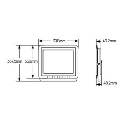 LPRM200W3 Προβολέας LED 200W 3000K 17000lm IP65 μαύρος GEYER