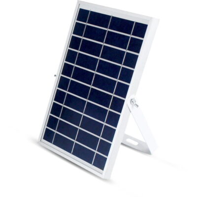 LSL-06A LED Ηλιακόs Προβολέας με τηλεχειριστήριο 6W 6500K 1030lm IP65 λευκός GEYER
