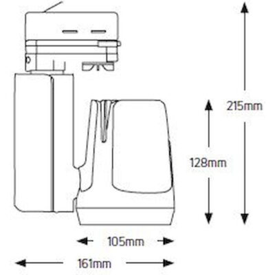 LTRC253536W Φωτιστικό ράγας LED 35W 4000K 3800lm 36° λευκό GEYER