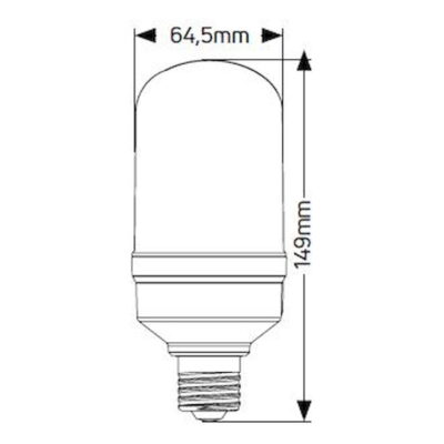 LTUC Λάμπα LED Tubular 15W E27 4000K 1550lm Pf>0.9 IP65 GEYER