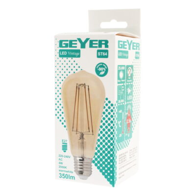 LVST64 Λάμπα LED Vintage ST64 6W E27 2000K 550lm GEYER