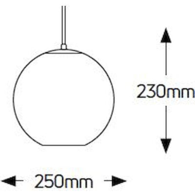 PWI2525E27 Φωτιστικό Iron E27 250x230 καλώδιο 2.5m λευκό GEYER
