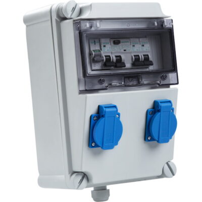 VF120 Πίνακας εργοταξιακός Compact μονοφασικός 2 σούκο GEYER