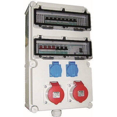 VF322 Πίνακας εργοταξιακός Compact τριφασικός 2 σούκο και 2x 5x16A GEYER
