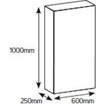 VL1006025 Ερμάριο 1000x600x250 IP65 GEYER