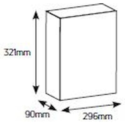 VU243G Πίνακας xωνευτός Δέλτα 2x12M διάφανη πόρτα IP30 GEYER
