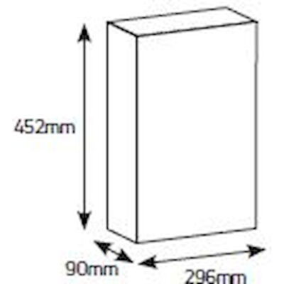 VU344G Πίνακας xωνευτός Δέλτα 3x12M διάφανη πόρτα IP30 GEYER