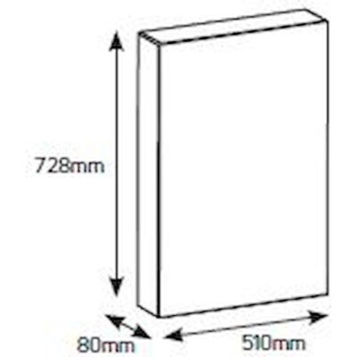 VU480 Πίνακας xωνευτός Άτλας 4x20θ αδιάφανη πόρτα IP30 GEYER