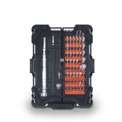 Κατσαβίδι με Σετ Μύτες Jakemy JM-8163 Σετ 47 τεμαχίων με Μαγνητική Κεφαλή και Διάφανη Θήκη Μεταφοράς