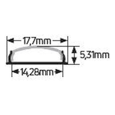 AL069 Προφίλ αλουμινίου AL069 για LED έως 10mm GEYER