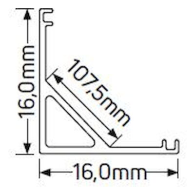 AL601 Προφίλ αλουμινίου AL601 για ταινία LED έως 10mm GEYER