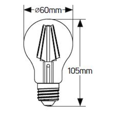 LFA274-G Λάμπα LED Color A60 4W E27 πράσινo 300lm GEYER