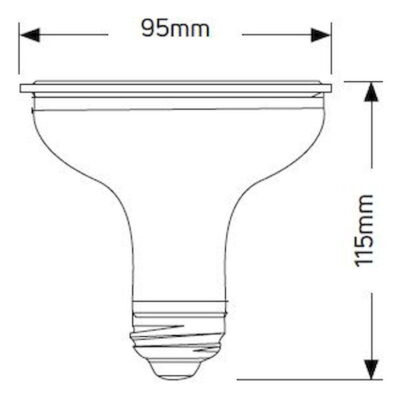 LP30WE2711 Λάμπα LED PAR30 11W E27 3000K 1000lm GEYER