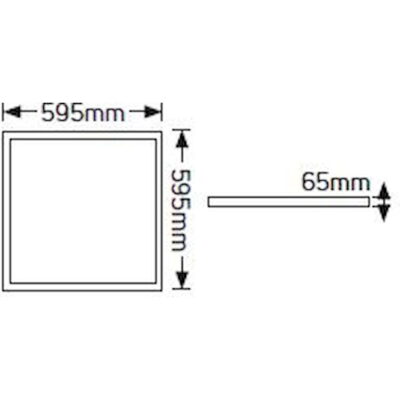 LP40UD LED Panel Sandwich 60x60 40W 6500K 3150lm GEYER