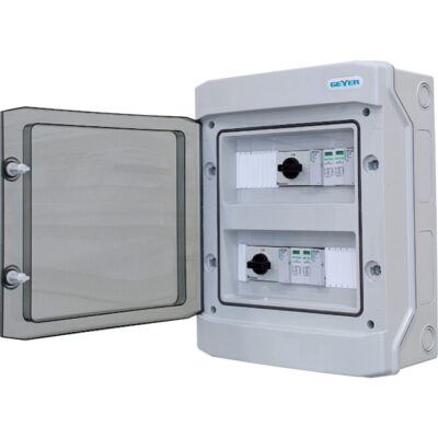 VWDCCD110 Πίνακας DC για 2ΜΡΡΤ/ 1string  έως 1000V με διακόπτη IP65 GEYER