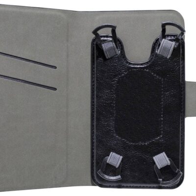 Θήκη Book Ancus Universal Elastic Hook για Smartphone 4.7" - 5.3'' Ίντσες Μαύρη (14 cm x 7 cm)