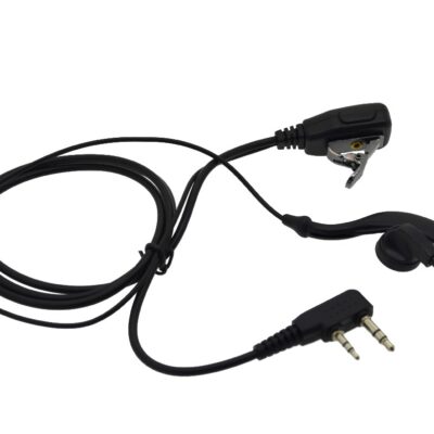Hands Free Mono Ancus HiConnect με διπλό κονέκτορα 2.5mm & 3.5mm με πλήκτρο απάντησης για Walkie Talkie Μαύρο Bulk