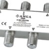 ANGA PS04 Splitter 4 Εξόδων 5-2400MHz Με διέλευση τάσης