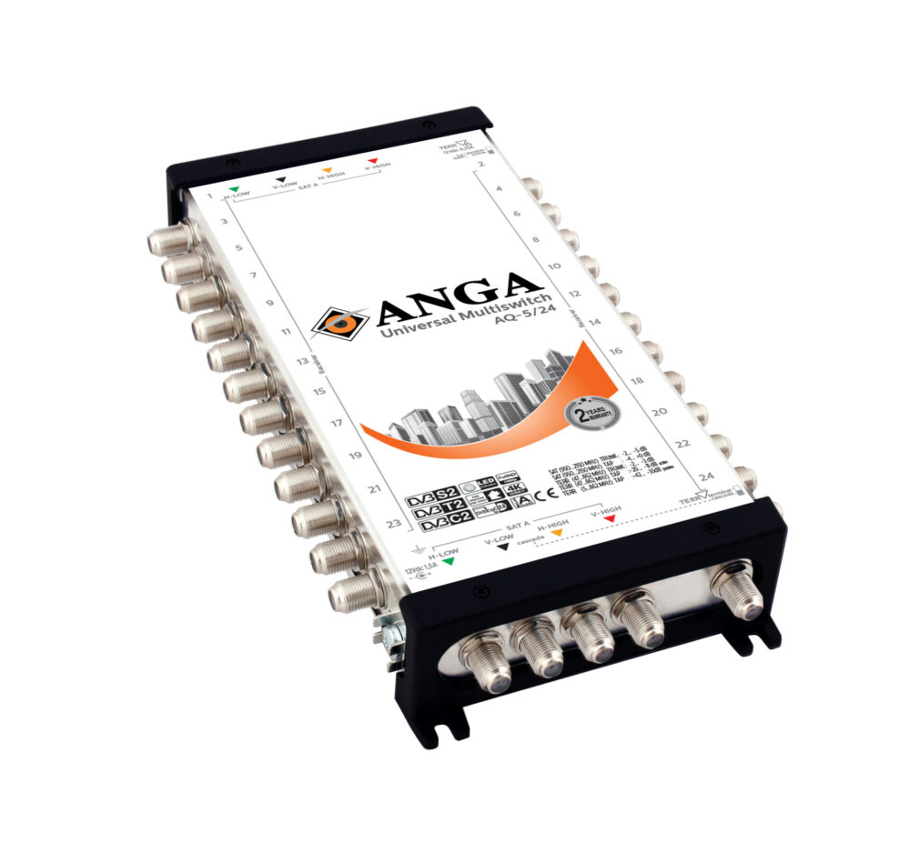 ANGA AQ-5/24 ΠΟΛΥΔΙΑΚΟΠΤΗΣ (1 ΔΟΡΥΦΟΡΟΣ+ ΕΠΙΓΕΙΑ- 24 ΕΞΟΔΟΥΣ) ΕΠΕΚΤΕΙΝΟΜΕΝΟΣ ΜΕ ΤΡΟΦ/ΚΟ ΜΕ 12V/ 3A