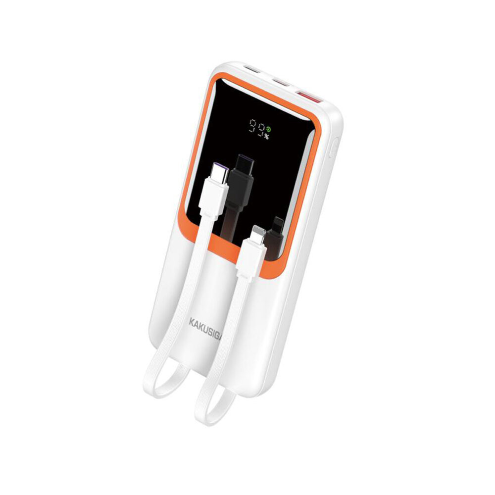 KSC-1087/WHITE POWERBANK 10.000mAh ΛΕΥΚΟ