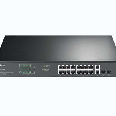 TP LINK TL-SG1218MP 18 Port Gigabit Rackmount Switch with 16-Port Poe+
