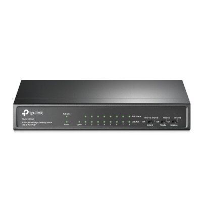 TP-LINK TL-SF1009P 9-Port 10/100Mbps Desktop Switch with 8-Port PoE+ V1