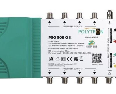 PSG 508 Q II Πολυδιακόπτης 5/8 ACTIVE(1 Δορυφόροι+ Επίγεια-8Εξόδους) POLYTRON