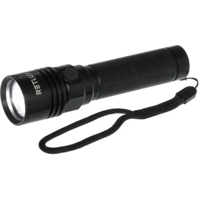 Επαναφορτιζόμενος Φακός Retlux RPL 400 240 Lumens Απόσταση Δέσμης: 100m Αυτονομία: 6h Βάρος: 84gr IPX4  Πλαστικός 2000mAh