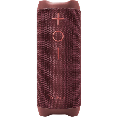 YENKEE YSP 40RD BT ELEMENT VIENTO, Αδιάβροχο Φορητό Ηχείο Bluetooth 5.3 με τεχνολογία TWS, 40W RMS και διάρκεια μπαταρίας έως 10 ώρες, Κόκκινο