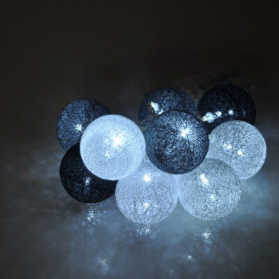 Υφασμάτινες μπάλες (cotton balls) LED Elegance 20L Ψυχρό EVIVAK