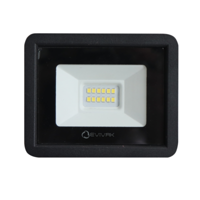 Προβολέας LED 10W SMD 6400K Slim Μαύρος EVIVAK