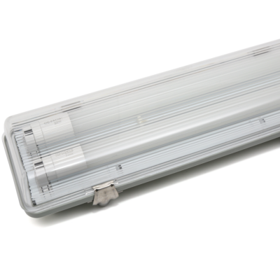 Φωτιστικό IP65 0,60m κενό για 2 λάμπες LED EVIVAK