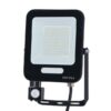 ΠΡΟΒΟΛΕΑΣ LED 50W SMD ΜΕ ΠΕΡΙΣΤΡΕΦΟΜΕΝΟ ΑΝΙΧΝΕΥΤΗ ΚΙΝΗΣΗΣ ΜΑΥΡΟΣ IP54 4000K PLUS