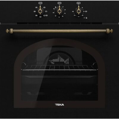 Εντοιχιζόμενος Φούρνος TEKA Παραδοσιάκο Design με SurroundTemp και Hydroclean 70lt 60cm HRB 6100 AB Μαύρο 111010006