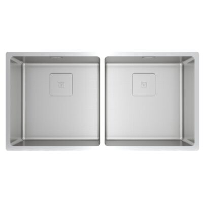 Νεροχύτης Inox TEKA 2 Γούρνες για Ένθετη, Επίπεδη & Υποκαθήμενη Τοποθέτηση 86x44cm FLEXLINEA RS15 2B 860 PureClean 115030026