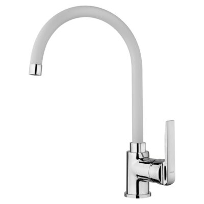 Μπαταρία Νεροχύτη Inox TEKA Περιστρεφόμενη IN 995 FW 3/8”-1/2’’EASY Λευκό 53995120FW