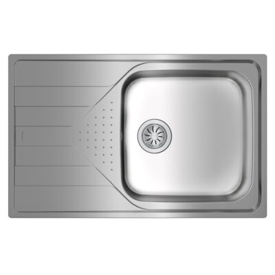 Νεροχύτης Inox TEKA 1 Γούρνα με Ποδιά για Ένθετη Τοποθέτηση 79x50cm UNIVERSE 50 TOTAL 115110017