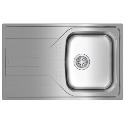 Νεροχύτης Inox TEKA 1 Γούρνα με Ποδιά για Ένθετη Τοποθέτηση 79x50cm UNIVERSE 45 TOTAL 115110011