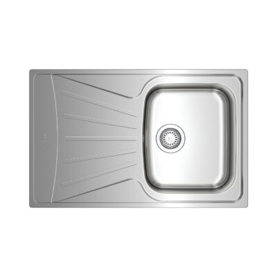 Νεροχύτης Inox TEKA 1 Γούρνα με Ποδιά  για Ένθετη Τοποθέτηση 79x50cm STARBRIGHT 45 EASY 115120037